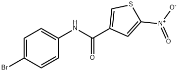 N-(4-Bromophenyl)-5-nitro-3-thiophenecarboxamide Structural