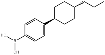 [4-(TRANS-4-N-PROPYLCYCLOHEXYL)PHENYL]BORONIC ACID Structural