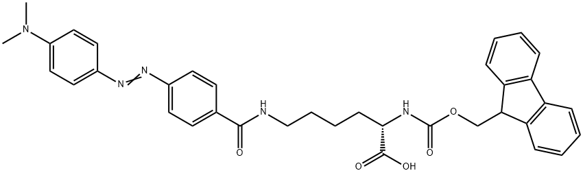 N(ALPHA)-FMOC-N(EPSILON)-DABCYL-L-LYSINE Structural