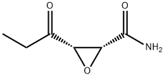 Oxiranecarboxamide, 3-(1-oxopropyl)-, (2R-cis)- (9CI) Structural