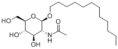 DODECYL 2-ACETAMIDO-2-DEOXY-BETA-D-GLUCOPYRANOSIDE Structural