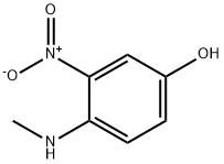 4-(N-METHYLAMINO)-3-NITRO PHENOL Structural