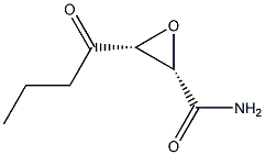 Oxiranecarboxamide, 3-(1-oxobutyl)-, (1R-cis)- (9CI) Structural