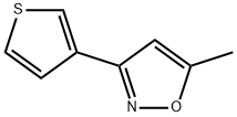 Isoxazole, 5-methyl-3-(3-thienyl)- (9CI) Structural