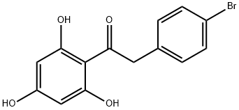 2(4'-BROMOPHENYL)-2',4',6'-TRIHYDROXYACETOPHENONE Structural