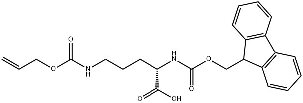 FMOC-ORN(ALOC)-OH Structural