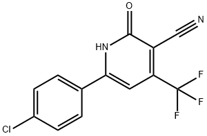 4'-CHLORO-3-HYDROXY-5-(TRIFLUOROMETHYL)-1,1-BIPHENYL-4-CARBONITRILE Structural