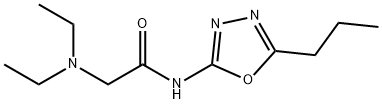 Acetamide, 2-(diethylamino)-N-(5-propyl-1,3,4-oxadiazol-2-yl)- Structural