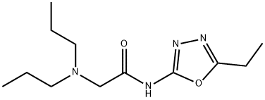 2-(dipropylamino)-N-(5-ethyl-1,3,4-oxadiazol-2-yl)acetamide Structural