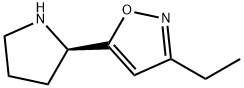 Isoxazole, 3-ethyl-5-(2-pyrrolidinyl)-, (R)- (9CI) Structural