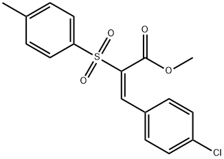 methyl (E)-3-(4-chlorophenyl)-2-[(4-methylphenyl)sulfonyl]-2-propenoate Structural