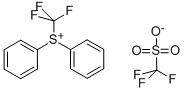 Diphenyl(trifluoromethyl)sulfonium trifluoromethanesulfonate Structural