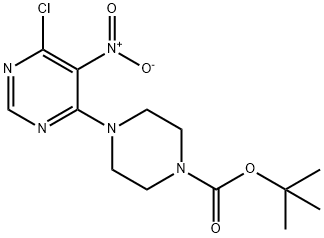 4-(6-CHLORO-5-NITRO-4-PYRIMIDINYL)-1-PIPERAZINECARBOXYLIC ACID 1,1-DIMETHYLETHYL ESTER Structural