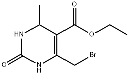 ETHYL 6-(BROMOMETHYL)-4-METHYL-2-OXO-1,2,3,4-TETRAHYDROPYRIMIDINE-5-CARBOXYLATE Structural