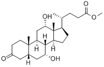 methyl 7alpha,12alpha-dihydroxy-3-oxo-5beta-cholan-24-oate Structural