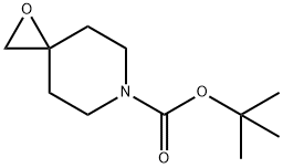 1-OXA-6-AZASPIRO[2.5]OCTANE-6-CARBOXYLIC ACID, 1,1-DIMETHYLETHYL ESTER Structural