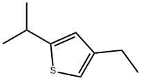 Thiophene, 4-ethyl-2-(1-methylethyl)- (9CI) Structural