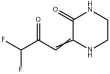 Piperazinone, 3-(3,3-difluoro-2-oxopropylidene)- (9CI) Structural