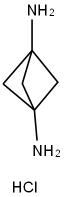 Bicyclo[1.1.1]pentane-1,3-diaMine hydrochloride(1:2) Structural