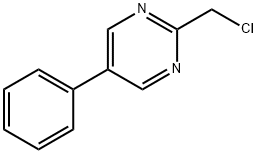 Pyrimidine, 2-(chloromethyl)-5-phenyl- (9CI) Structural