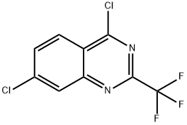 QUINAZOLINE, 4,7-DICHLORO-2-(TRIFLUOROMETHYL)- Structural