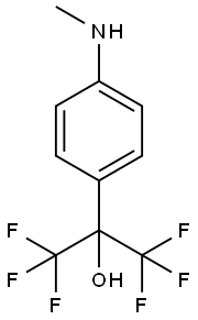 1,1,1,3,3,3-HEXAFLUORO-2-(4-(METHYLAMINO)PHENYL)PROPAN-2-OL Structural