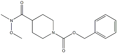 BENZYL 4-(N-METHOXY-N-METHYLCARBAMOYL)PIPERIDINE-1-CARBOXYLATE Structural