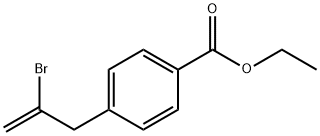 2-BROMO-3-(4-CARBOETHOXYPHENYL)-1-PROPENE Structural