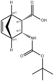 BOC-3-ENDO-AMINOBICYCLO[2.2.1]HEPT-5-ENE-2-ENDO-CARBOXYLIC ACID Structural