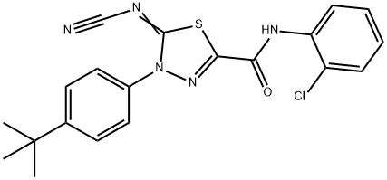 4-(4-tert-Butylphenyl)-N-(2-chlorophenyl)-5-cyan-amide-4,5-dihydro-1,3,4-thiadiazole-2-carboxamide