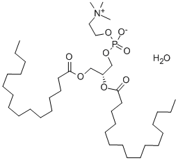 1,2-DIPALMITOYL-SN-GLYCERO-3-PHOSPHO-CHO LINE MONOHYDRATE Structural