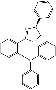 S(+)-2-[2-(DIPHENYLPHOSPHINO)PHENYL]-4-PHENYL-2-OXAZOLINE Structural