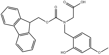 FMOC-N(HMB)-GLY-OH Structural