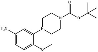 tert-butyl 4-(5-aMino-2-Methoxyphenyl)piperazine-1-carboxylate Structural