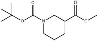 Methyl N-Boc-piperidine-3-carboxylate Structural