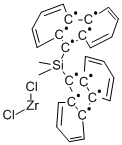 Dimethylsilylbis(9-fluorenyl)zirconium dichloride Structural