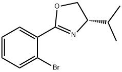 (S)-2-(2-BROMOPHENYL)-4-ISOPROPYL-4,5-DIHYDROOXAZOLE Structural