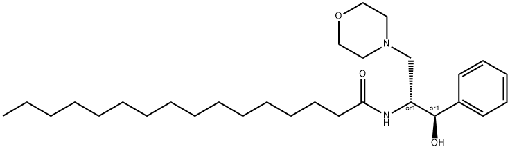 D,L-THREO-1-PHENYL-2-HEXADECANOYLAMINO-3-MORPHOLINO-1-PROPANOL HCL Structural