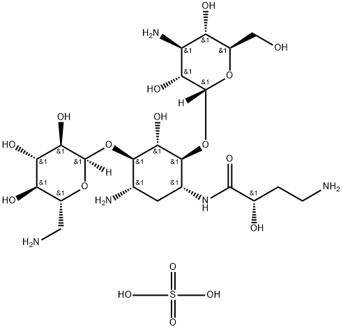 Amikacin sulfate salt Structural