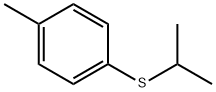 Isopropyl 4-methylphenyl sulfide Structural