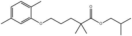 Isobutyl 2,2-dimethyl-5-(2,5-xylyloxy)valerate Structural