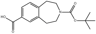 3-(TERT-BUTOXYCARBONYL)-2,3,4,5-TETRAHYDRO-1H-BENZO[D]AZEPINE-7-CARBOXYLIC ACID