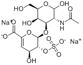 2-ACETAMIDO-2-DEOXY-3-O-(2-O-SULFO-BETA-D-GLUCO-4-ENEPYRANOSYLURONIC ACID)-D-GALACTOSE, 2NA Structural