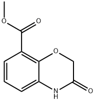 METHYL 3-OXO-3,4-DIHYDRO-2H-BENZO[B][1,4]OXAZINE-8-CARBOXYLATE Structural