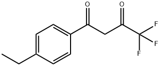 1-(4-ETHYL-PHENYL)-4,4,4-TRIFLUORO-BUTANE-1,3-DIONE Structural