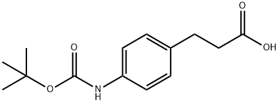 3-(4-TERT-BUTOXYCARBONYLAMINO-PHENYL)-PROPIONIC ACID Structural