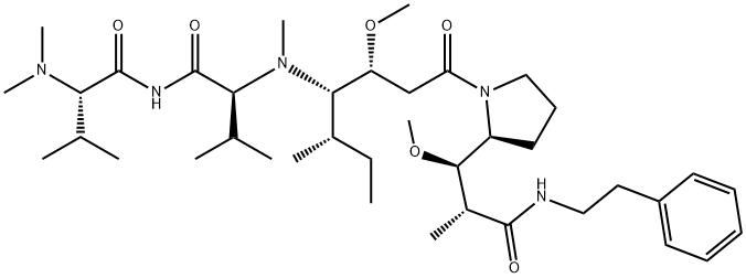 (2S)-2-[[(2S)-2-dimethylamino-3-methyl-butanoyl]amino]-N-[(3R,4S,5S)-3 -methoxy-1-[(3R)-3-[(1R,2R)-1-methoxy-2-(phenethylcarbamoyl)propyl]pyr rolidin-1-yl]-5-methyl-1-oxo-heptan-4-yl]-N,3-dimethyl-butanamide