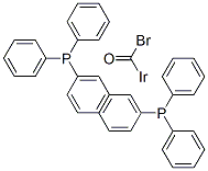 bromocarbonylbis(triphenylphosphine)iridium Structural