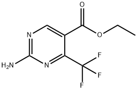 ETHYL 2-AMINO-4-(TRIFLUOROMETHYL)PYRIMIDINE-5-CARBOXYLATE Structural