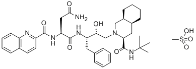 SAQUINAVIR MESYLATE Structural